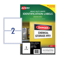 Thumbnail for AVERY Laser Label HD L7068 2Up Pack of 25