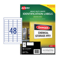 Thumbnail for AVERY Laser Label HD L4778 48Up Pack of 25