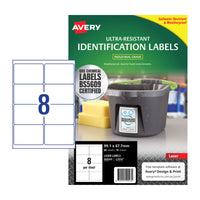 Thumbnail for AVERY Label Outdoor L7914 8Up Pack of 10