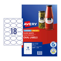 Thumbnail for AVERY Label Oval L7102 18Up Pack of 10