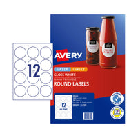 Thumbnail for AVERY Label L7105 Rd 60mm 12Up Pack of 10