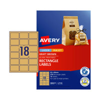 Thumbnail for AVERY Label Rect Brn L7110 Pack of 270