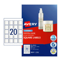 Thumbnail for AVERY Laser Label Sq L7126 20Up Pack of 20