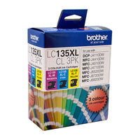 Thumbnail for Brother LC-135XL Colour Value Pack 1XCyan 1X Magenta 1X Yellow