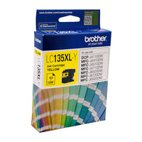 Thumbnail for BROTHER LC-135XLY Yellow Ink Cartridge - MFC-J6520DW/J6720DW/J6920DW and DCP-J4110DW/MFC-J4410DW/J4510DW/J4710DW - 1200 pages