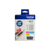Thumbnail for BROTHER LC-3317 Colour Value Pack 1XCyan 1X Magenta 1X Yellow