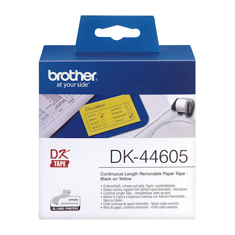 BROTHER Yellow 62mmx30.48m Roll PTouch QL-500/550/650TDa