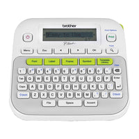 Thumbnail for Brother PT-D210 P-Touch Labeller, Up to 12mm, One Touch, Silver/White 3 years