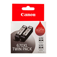Thumbnail for CANON PGI670XL Black Ink Twin Pack of