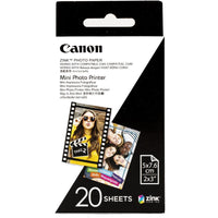 Thumbnail for Canon Zink Mini Photo Printer Paper for Canon Inspic 20 Sheets 2 X 3 Inches