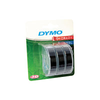 Thumbnail for DYMO Embosser Tape 3pk Black 9mm x 3m