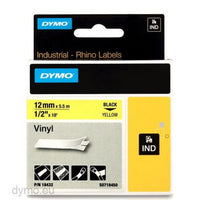 Thumbnail for DYMO Rhino Ny Label 12mm Black/Yellow