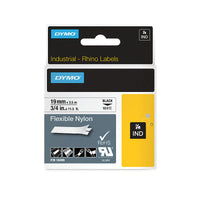 Thumbnail for DYMO Industrial Rhino Flexible Nylon Label 19mm Black/Yellow