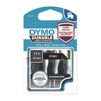 Thumbnail for DYMO Dur White on Black 12mm x 3m
