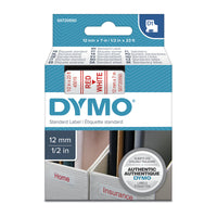 Thumbnail for DYMO Red on Wht 12mmx7m Tape