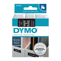 Thumbnail for DYMO White on Black 12mmx7m Tape