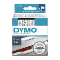 Thumbnail for DYMO Black on Clear 19mmx7m Tape