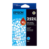 Thumbnail for EPSON 252XL Cyan Ink Cartridge Suits WF3620/3640/7610/7620