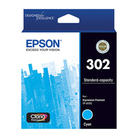 Thumbnail for EPSON 302 Cyan Ink Cartridge