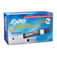 Thumbnail for EXPO White Board Marker Chisel Black Color Box of 12