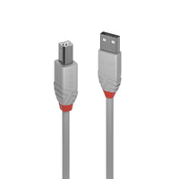 Thumbnail for LINDY 5m USB2 A-B Cable Grey