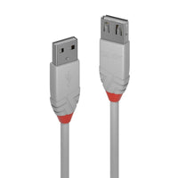 Thumbnail for LINDY 2m USB2 A Ext Cable Anthra Line