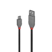Thumbnail for LINDY 3m USB2 A-Micro-B Anthra Line