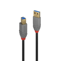 Thumbnail for LINDY 1m USB3 A-B Cable Anthra Line