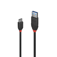 Thumbnail for LINDY 1m USB C-A 3A Cable Black Line