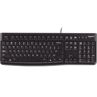 Thumbnail for LOGITECH K120 Keyboard Quiet typing Spill-resistant Durable keys Thin profile Curved space bar Adjustable tilt legs