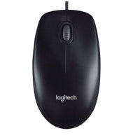 Thumbnail for Logitech M90 USB Wired Optical Mouse 1000 DPI for PC Laptop Mac Full Size Comfort smooth moverL
