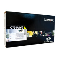Thumbnail for LEXMARK C734 Yellow Toner Cart