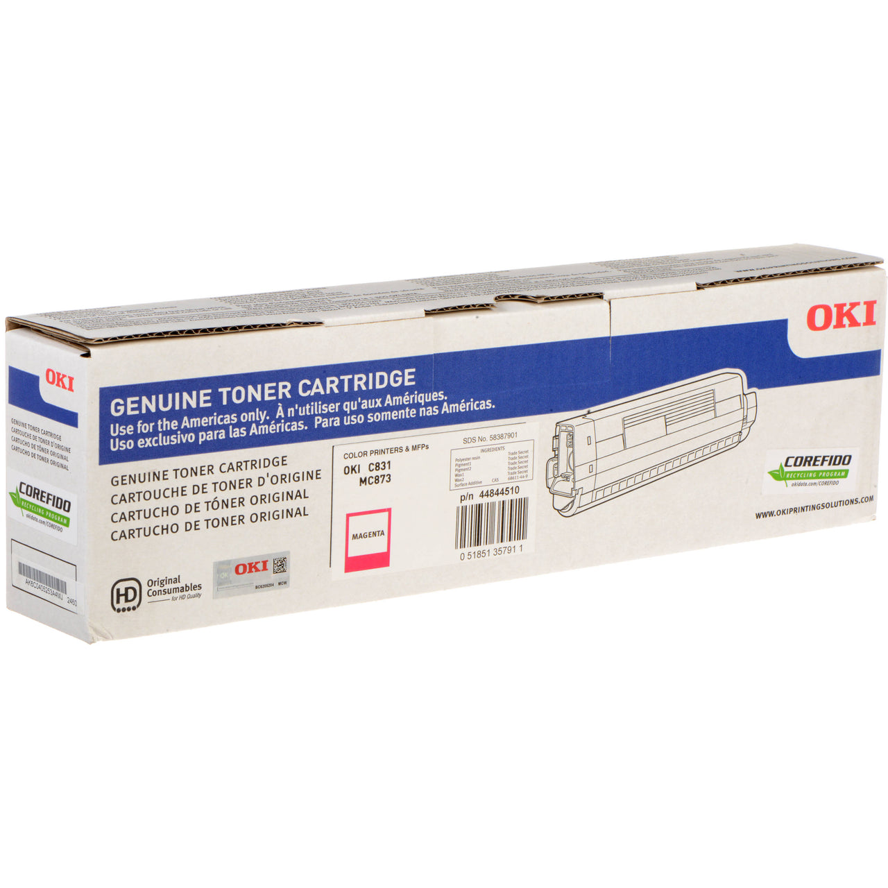 OKI C831N Magenta Toner