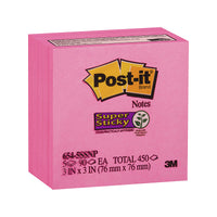 Thumbnail for POST-IT Super Sticky 654-5SSNP Pnk75X75 Pack of 5