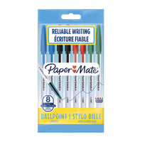 Thumbnail for PAPER MATE 045 1.0mm Ball Pen Assorted Pack of 8