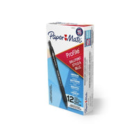 Thumbnail for PAPER MATE Profile Ball Pen 1.0mm Black Box of 12