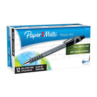 Thumbnail for PAPER MATE Flexi Grip Retractable Ball Pen 1.0mm Black Box of 12