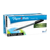 Thumbnail for PAPER MATE Flex Grip Ball Pen 1.0mm Black Box of 12