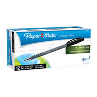 Thumbnail for PAPER MATE Flex Grip Ball Pen 0.8mm Black Box of 12