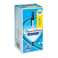 Thumbnail for PAPER MATE Kilometrico Ball Pen Black Box of 50
