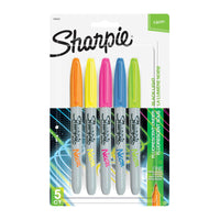Thumbnail for SHARPIE Neon Permanent Marker Fine Point Assorted Pack of 5
