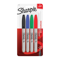 Thumbnail for SHARPIE Permanent Marker Fine Point Tip Assorted Pack of 4 Box of 6