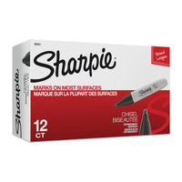 Thumbnail for SHARPIE Chisel Tip Permanent Marker Black Box of 12