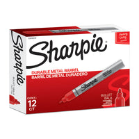 Thumbnail for SHARPIE Metal Finish Permanent Marker Bullet Tip Red Box of 12
