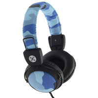 Thumbnail for MOKI Camo In-line Mic Blue Headphones