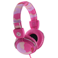 Thumbnail for MOKI Camo In-line Mic Pink Headphones
