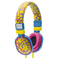 Thumbnail for MOKI Popper Headphone soft cushioned Aloha style