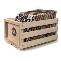 Thumbnail for CROSLEY Crosley Voyager Navy - Bluetooth Portable Turntable  & Record Storage Crate