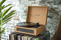 Thumbnail for CROSLEY Crosley Voyager Tan - Bluetooth Portable Turntable  & Record Storage Crate