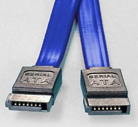 Thumbnail for 8WARE SATA 3.0 Data Cable 0.5m / 50cm Male to Male Straight 180 to 180 Degree 26AWG Blue CBAT-SATA3-180D